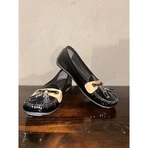 Stuart Weitzman Patent Leather Tassels Professional Business Preppy Loafers
